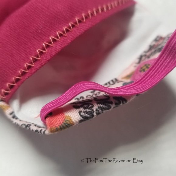 Pretty Flowers and Swears Fitted Face Mask - Picture 5 of 8